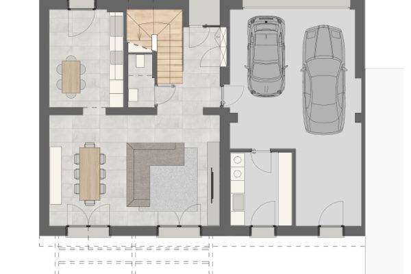 Residenza quattro quarti_Via Verdi Costabissara_Piano terra