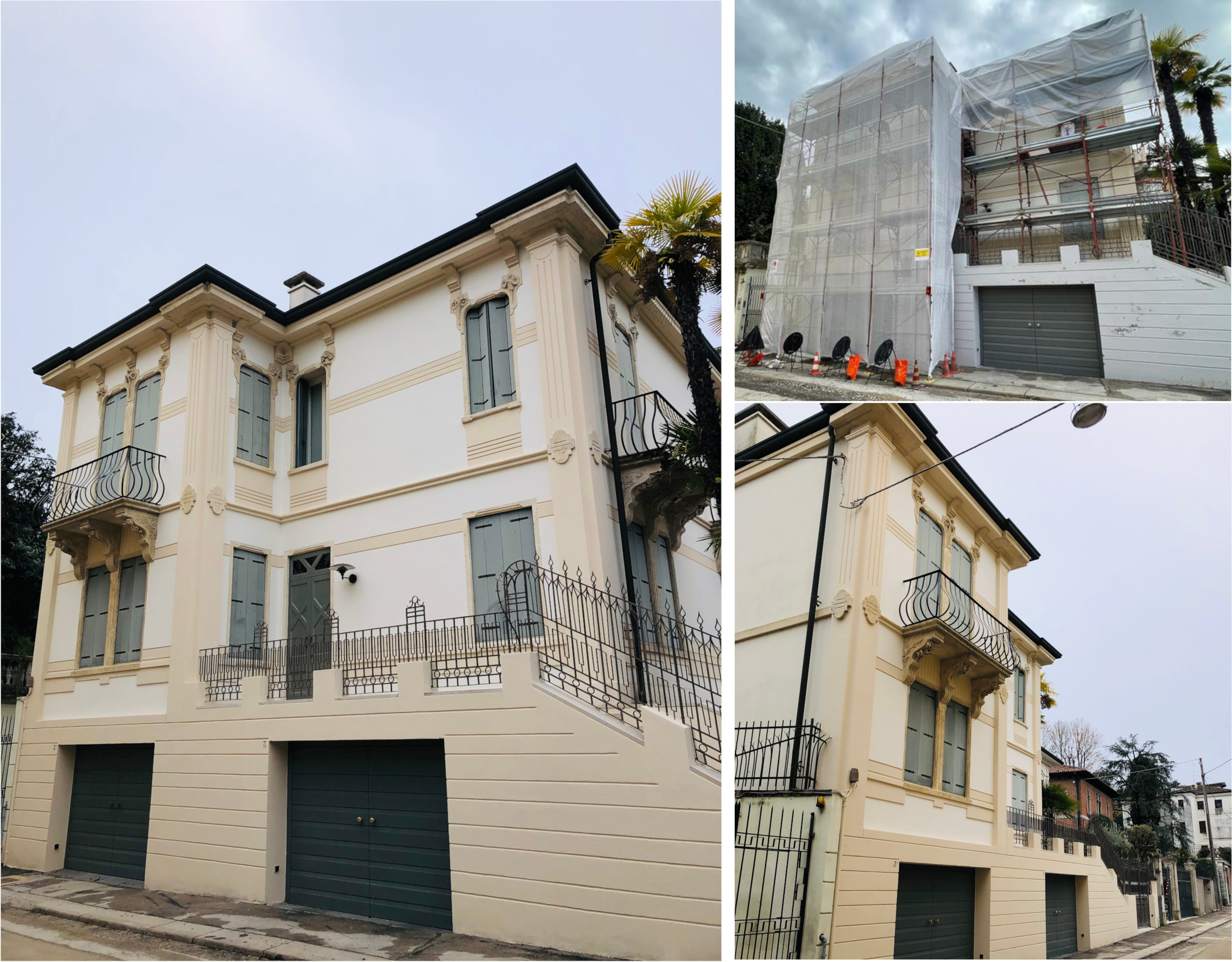 Palazzetto Liberty in centro storico a Vicenza: restauro delle facciate